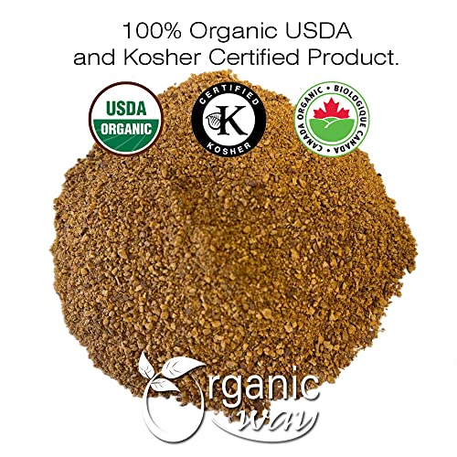 Detalle etiqueta polvo de bayas de espino orgánico way