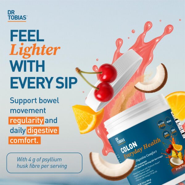 Detalle etiqueta polvo fibra psyllium Dr. Tobias