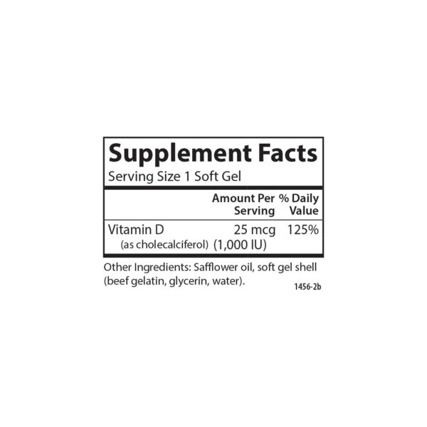 Detalle etiqueta producto carlson vitamina d3 salud musculoesqueletica