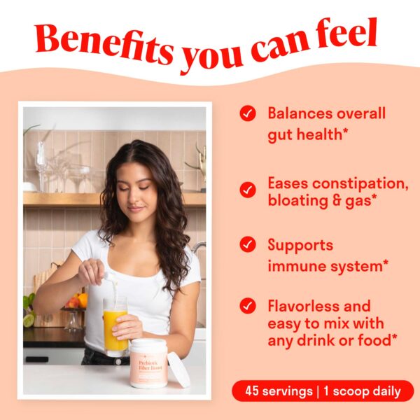 Version 1.0.0 Detalle de etiqueta suplemento fibra prebiótica saludable