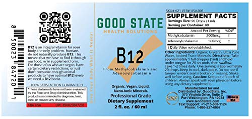 detalle etiqueta suplemento liquido vitamina b12 orgánico vegano