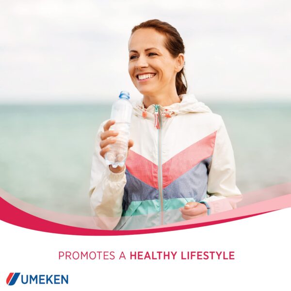 Detalle etiqueta suplemento masticable Umeken Zakuro