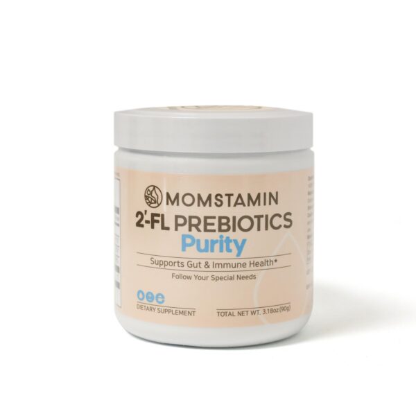 Detalle etiqueta suplemento prebiótico MOMSTAMIN 2'-FL