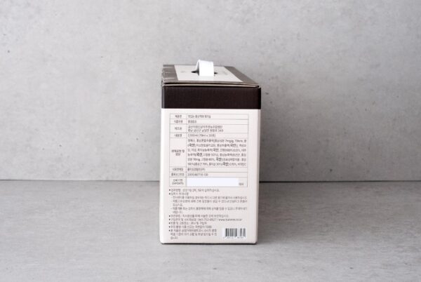 Version 1.0.0 Detalle de etiqueta tónico SAMSIDAE ginseng y ajo negro