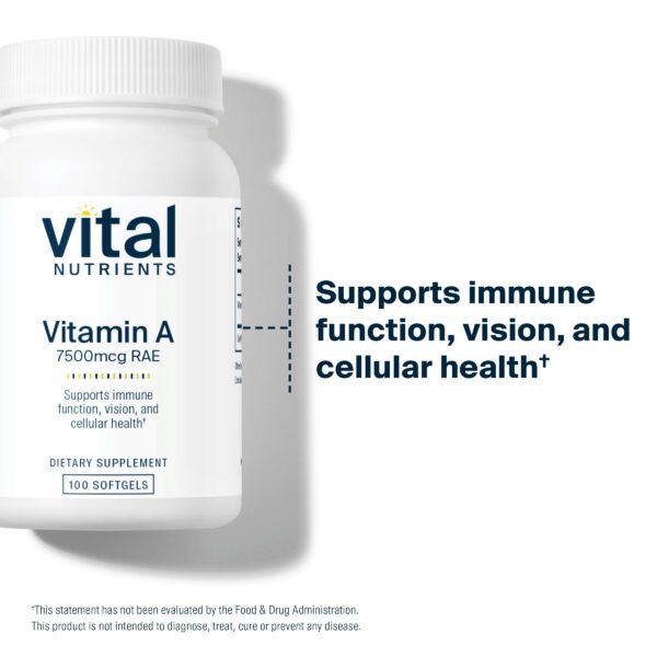 Version 1.0.0 Detalle de etiqueta vitamina A 7500mcg Vital Nutrients