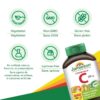 Detalle etiqueta vitamina c masticable jamieson 120 unidades