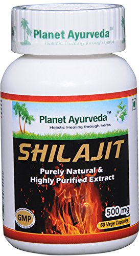 Detalle etiquetas cápsulas Shilajit Planet Ayurveda