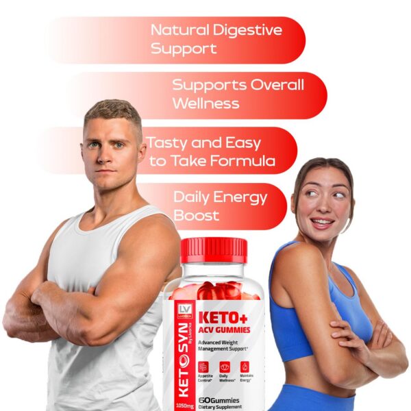 Botella de gomitas Ketosyn Keto Plus ACV LIVORKA