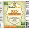 Caja del suplemento de ginseng rojo HerbalTerra 4 botellas
