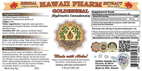 Version 1.0.0 Detalle extracto líquido goldenseal hawaii pharm