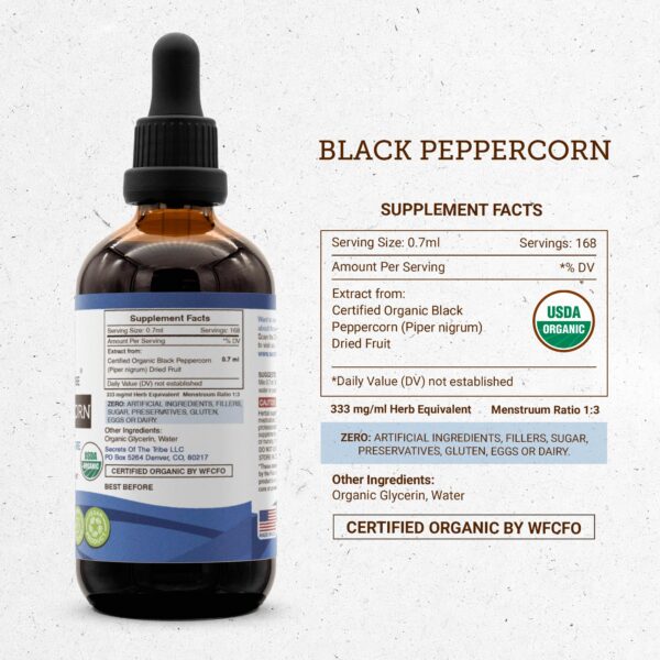 Extracto herbal Secrets of the Tribe botella vista lateral