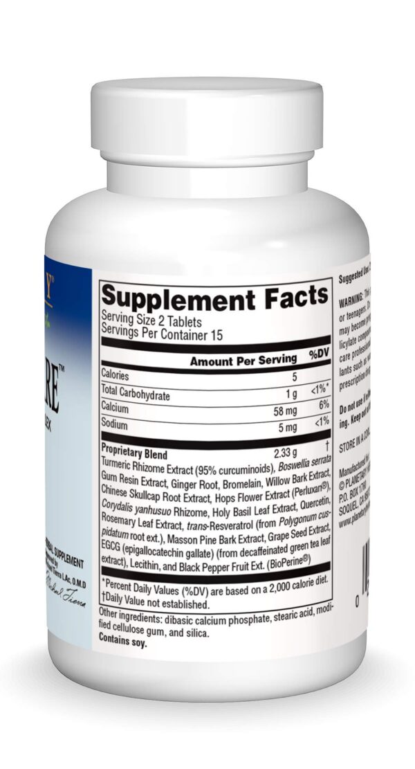 Version 1.0.0 detalle fórmula Inflama-Care cúrcuma y Boswellia