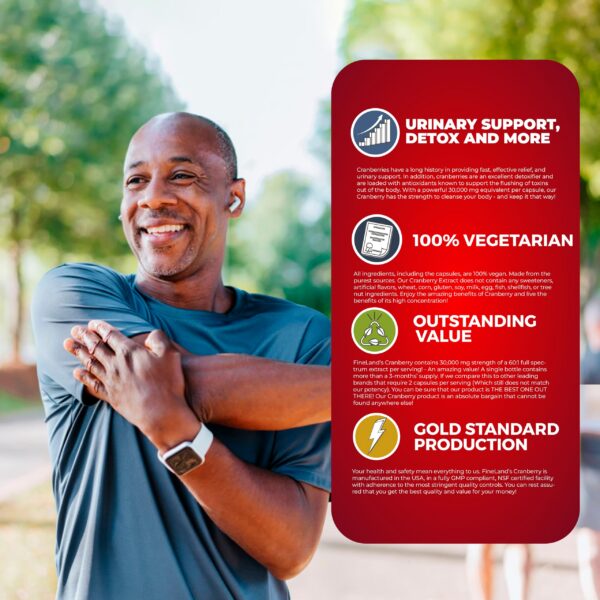 Detalle frasco cápsulas extracto arándano rojo FineLand