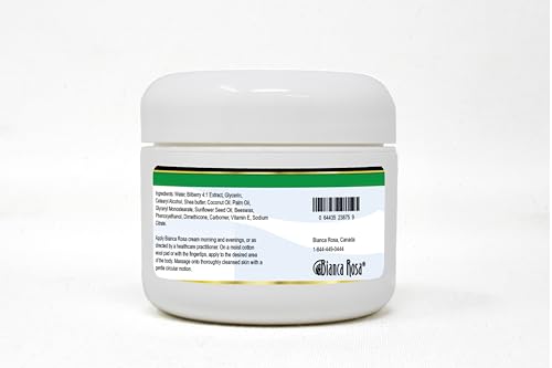 Version 1.0.0 Crema Bianca Rosa extracto arándano etiqueta