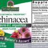 Detalle sobre frasco extracto Echinacea Nature's Answer