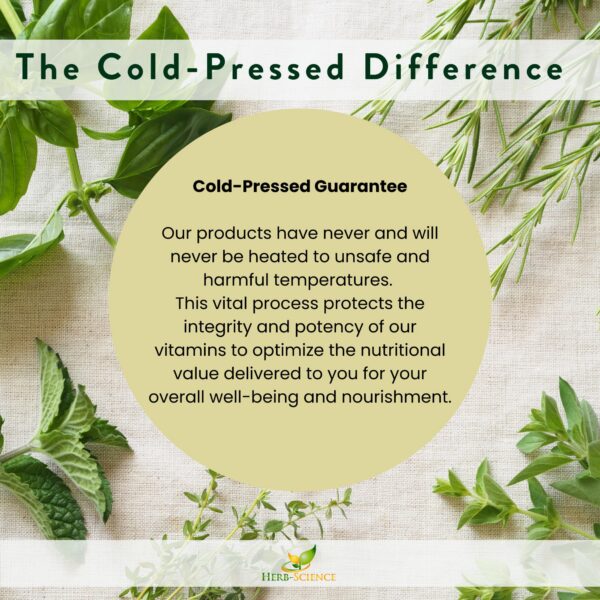 Detalle frasco Herb-Science vitamina b12 líquida prensada en frío