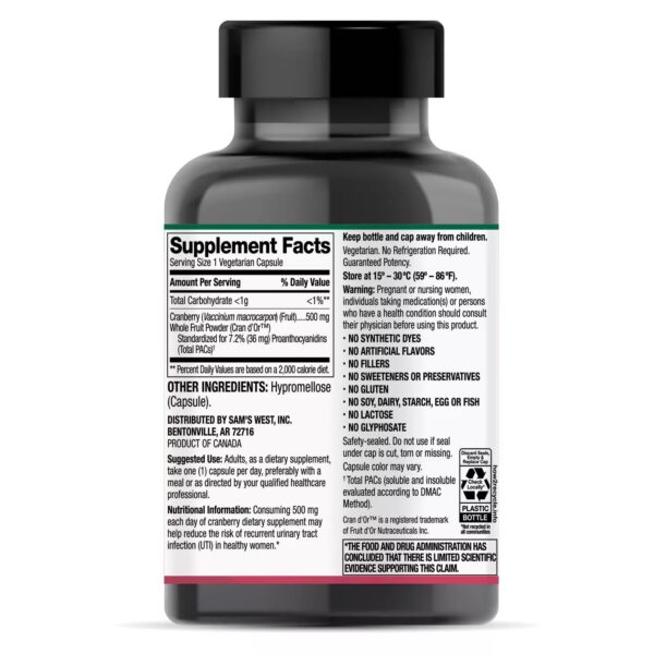 Paquete 3 suplemento arándano Members Mark fuerza clínica