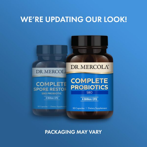 Version 1.0.0 Detalle del frasco de probióticos Dr. Mercola