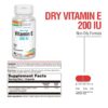 Detalle frasco Solaray vitamina e seco 200 iu antioxidante
