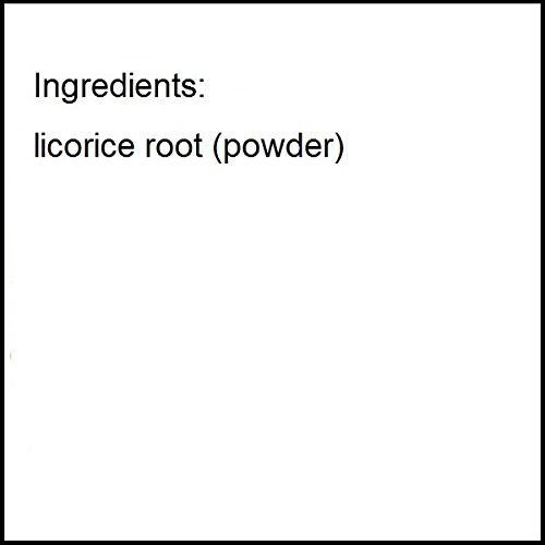 Detalle frontal sobre polvo raíz regaliz orgánico Herbs Plus