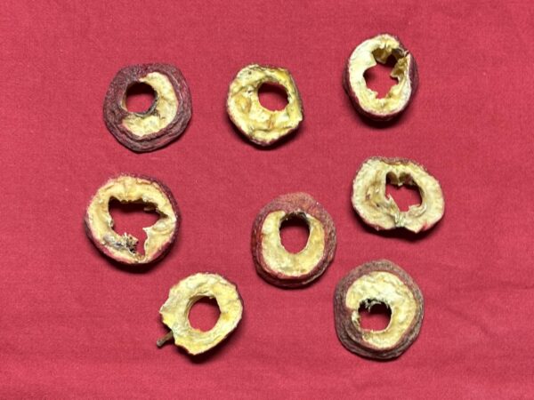 Version 1.0.0 Detalle fruta de espino Shan Zha Crataegi cortada y seca