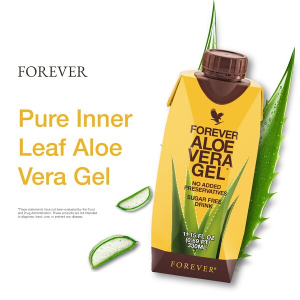 Detalle de gel de aloe vera Forever Living 99.7% puro