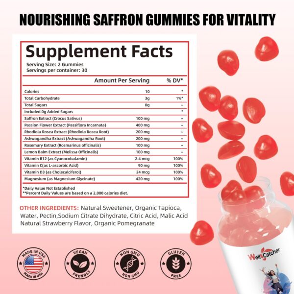 Version 1.0.0 detalle gomitas azafrán orgánico Wellcatcher