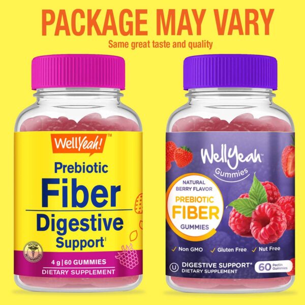 Detalle de gomitas de fibra con sabor a baya WellYeah