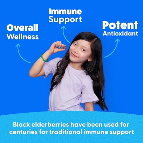 Detalle gomitas infantiles zinc vitaminas sabor berries