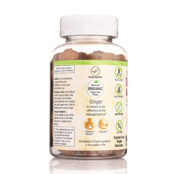 Detalle gomitas jengibre Pharmvista 90 unidades