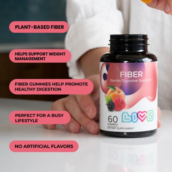 Detalle gomitas LIVS para salud digestiva