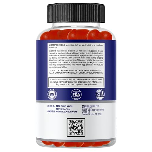 Version 1.0.0 Detalle gomitas melatonina NUELATION sabor frutos rojos