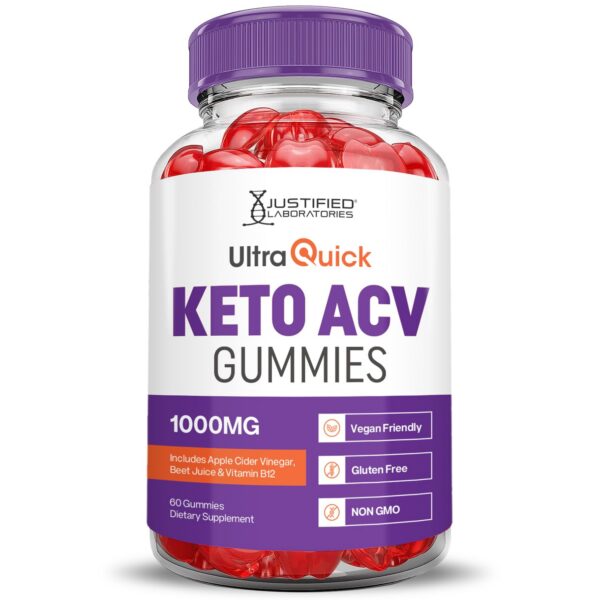 Detalle gomitas pectinadas Ultra Quick Keto ACV 1000mg