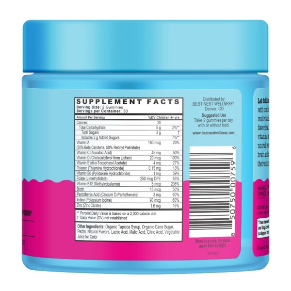 Version 1.0.0 Detalle gomitas para salud cerebral y energía Best Nest para niños