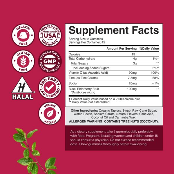 Version 1.0.0 Detalle gomitas saúco y vitamina C Natures Craft