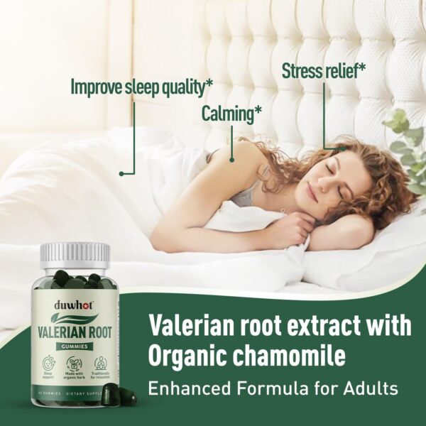 Version 1.0.0 Detalle gomitas valeriana duwhot con manzanilla para relajación