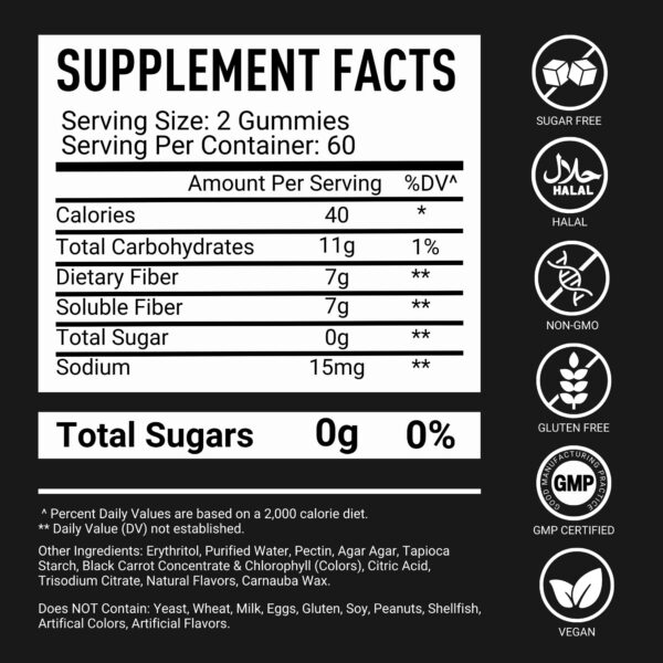 Version 1.0.0 Detalle gomitas veganas sin azúcar para apoyo digestivo