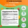 Detalle gomitas vegetarianas de vitamina D3 SHIFAA NUTRITION
