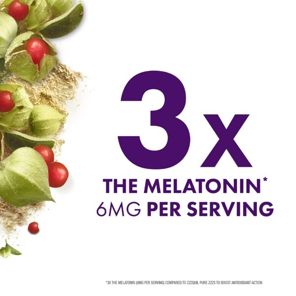 Detalle de gomitas ZzzQuil PURE Zzzs en mano