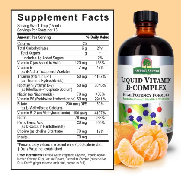 Version 1.0.0 Detalle gotas Nature's Answer vitamina b complejo líquido