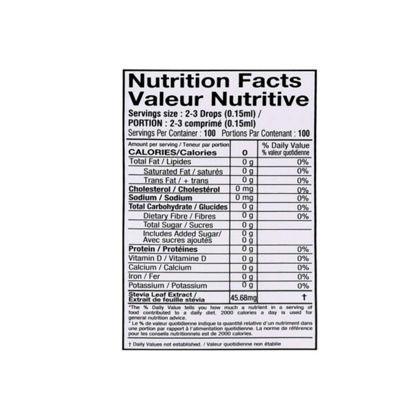 Detalle gotero en la botella de stevia líquida Rite 15ml