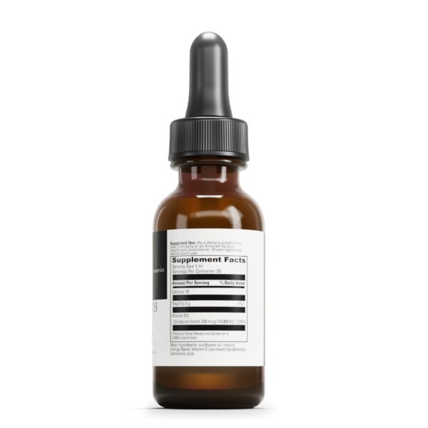 Version 1.0.0 Detalle gotero suplemento vitamina d3 líquida davinci labs