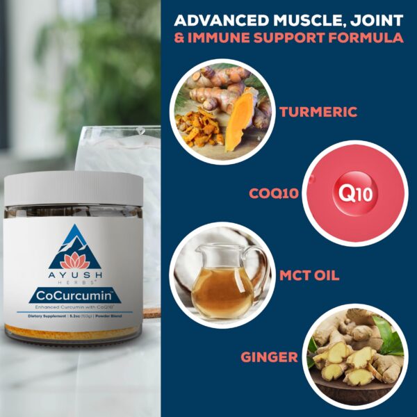 Detalle imagen Ayush Herbs CoCurcumin suplemento digestivo