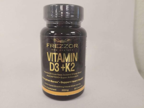 Version 1.0.0 detalle ingredientes frezzor vitamina d3 k2 suplemento