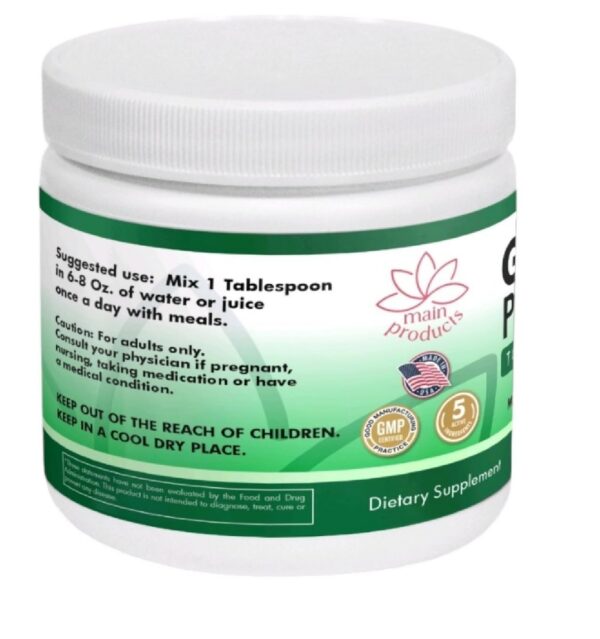 Detalle ingredientes Greens Powder Nutrición Total