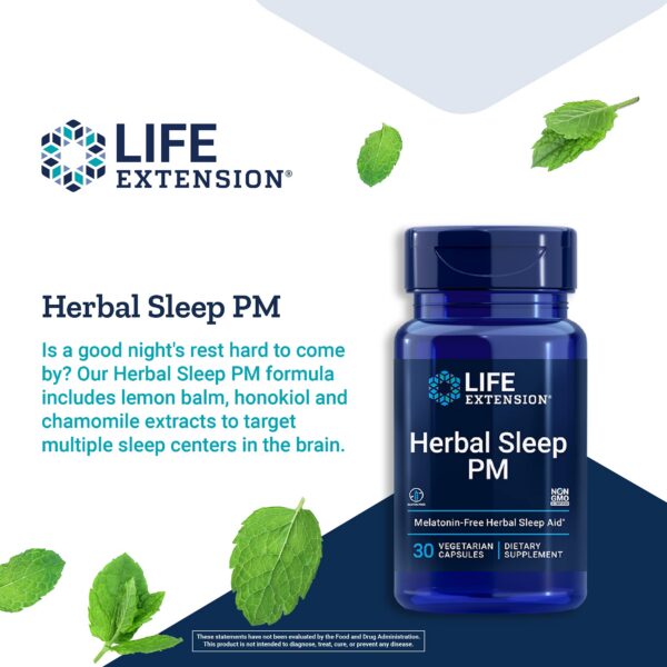 Detalle ingredientes Herbal Sleep PM Life Extension