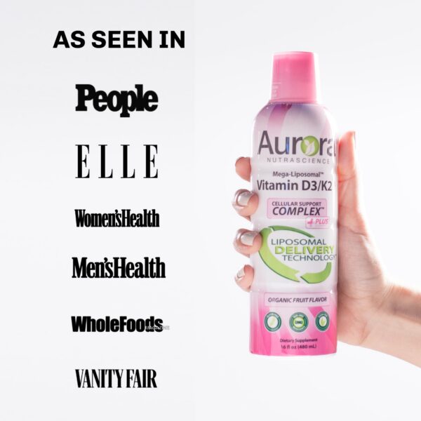 Detalle ingredientes liposomal vitamina d3 k2 c Aurora Nutrascience