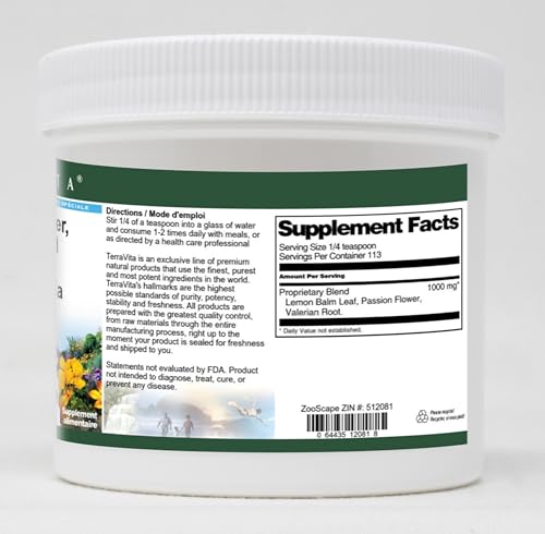 Version 1.0.0 Detalle ingredientes Polvo TerraVita Flor de la Pasión Valeriana