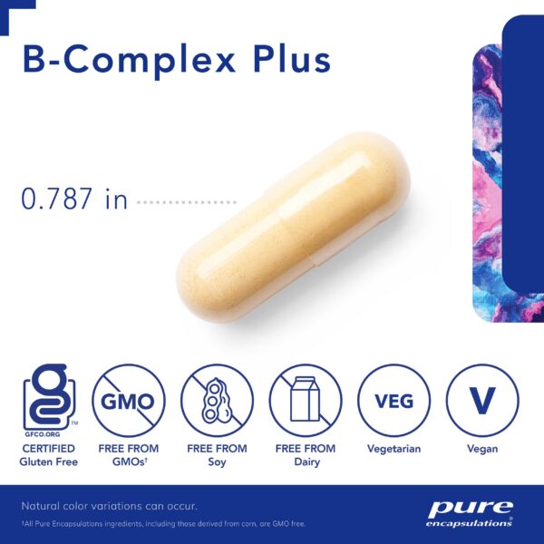 Detalle ingredientes Pure Encapsulations B-Complex Plus