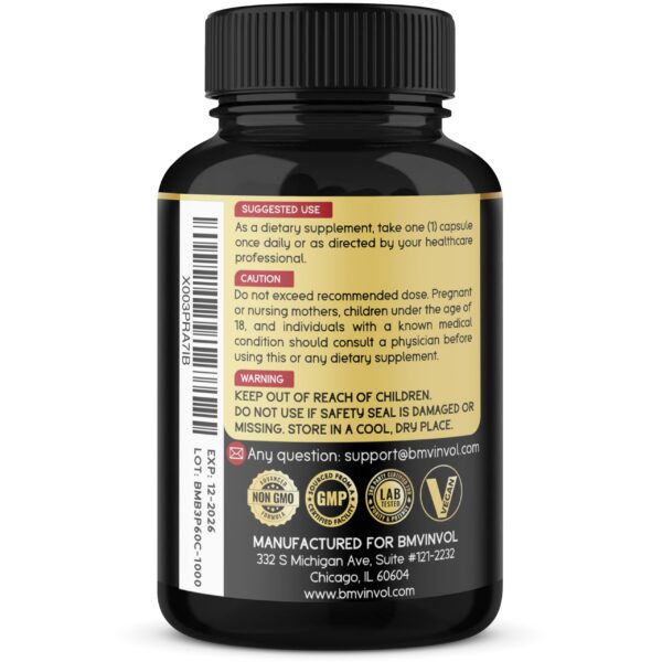 Version 1.0.0 Detalle ingredientes Suplemento Berberina BMVINVOL natural